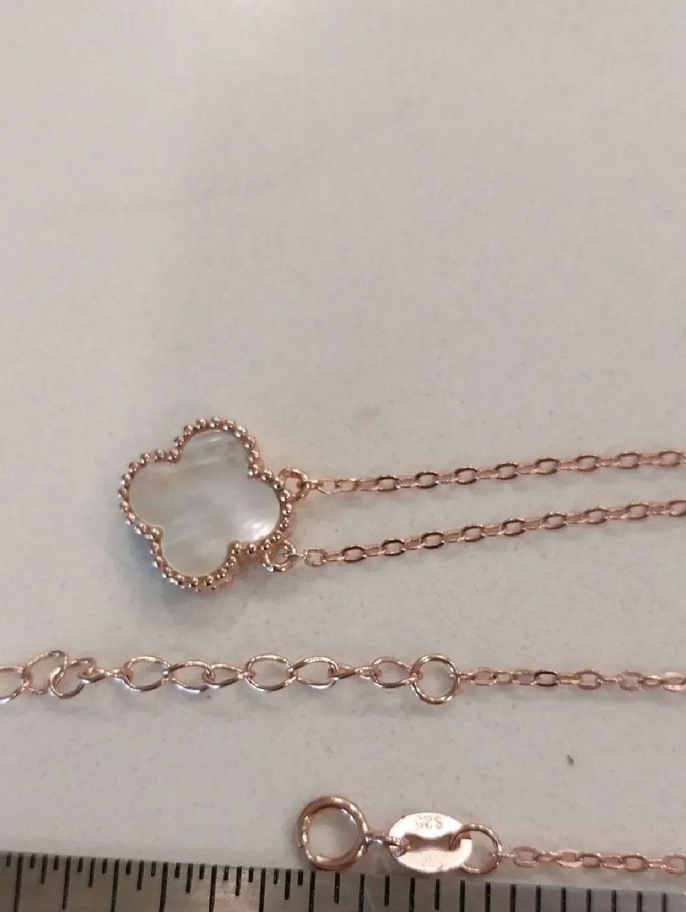 Sterling Clover Necklace...New